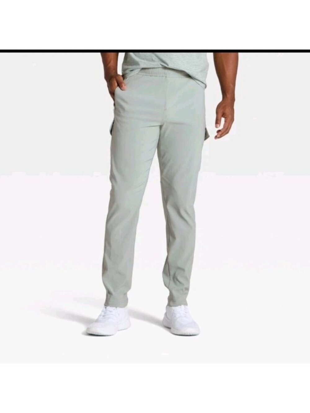 All In Motion Men's DWR Pants Stretch Side Pockets Water Resistant. (WL503
